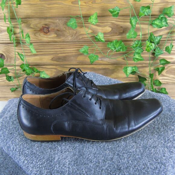 Aldo Men's‎ Derby Oxfords Black Leather Size 11 Medium Used 2025 - Picture 3 of 7